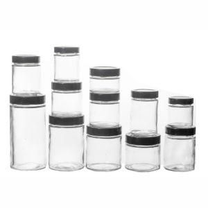 Kdg Wholesale Glass Jars 50ml 100ml 200ml 500ml Glassware Factory Direct Sale Straight Round Food Glass Jar with Lids Available OEM/ODM