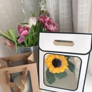 Ins Wind Gift Bag Tanabata Festival Gift Packaging Transparent Flip Tote Bag with Souvenir Small Paper Bag Large Bag