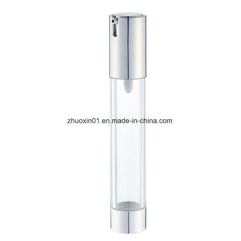 Full Transaprent Acrylic Airless Bottle for Cream and Lotion UV Costing or Aluminium Cover