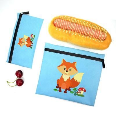 Custom Cartoon Printed Reusable Washable Lunch Snack Set Bags Eco Sandwich Bag