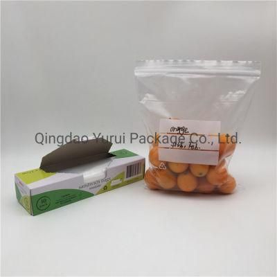 Tight Transparent Zipper Packaging Plastaic Candy Zip Lock Dust-Proof Food Storage Bag