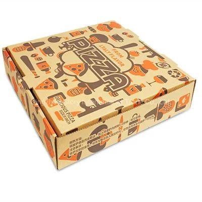 White Printed Cardboard Paper Custom Pizza Box with Logo