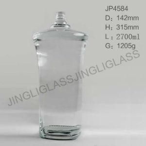 High Quality Large Clear Glass Wine Bottles