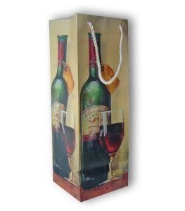1 Wine Bottle Paper Packaging Bag (OEM-PB16)