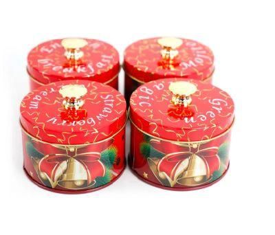 Custom New Small Gift Rectangular Round Metal Tin Box for Tea Package