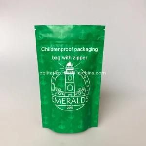 Custom Smell Proof Tobacco Plastic Packaging Bags Childproof Plastic Smell Proof Mylar Bag with Zipper