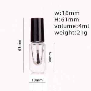 Wholesale Glass Nail Oil Brush Jar Empty Clear Square Bottom UV Gel Bottle From China Supplier