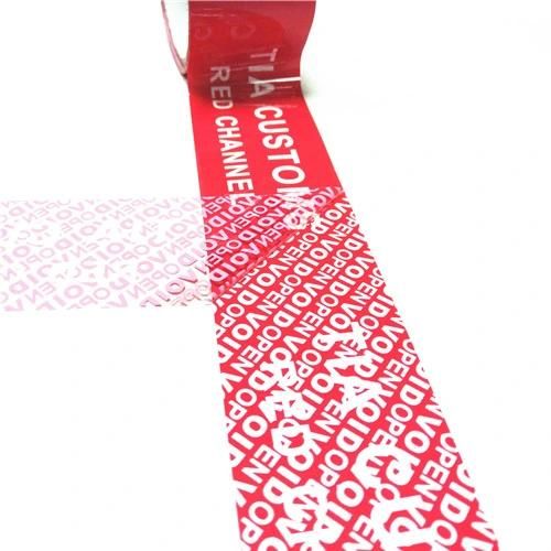 Security Void Tape Jumbo Roll with a Custom Print Tamper Evident Tape