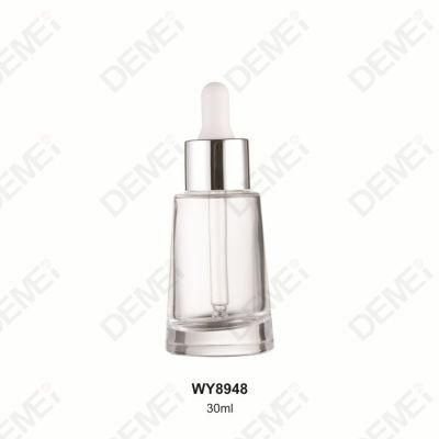 China Supplier Cosmetic 30 Ml Square Glass Dropper Bottle