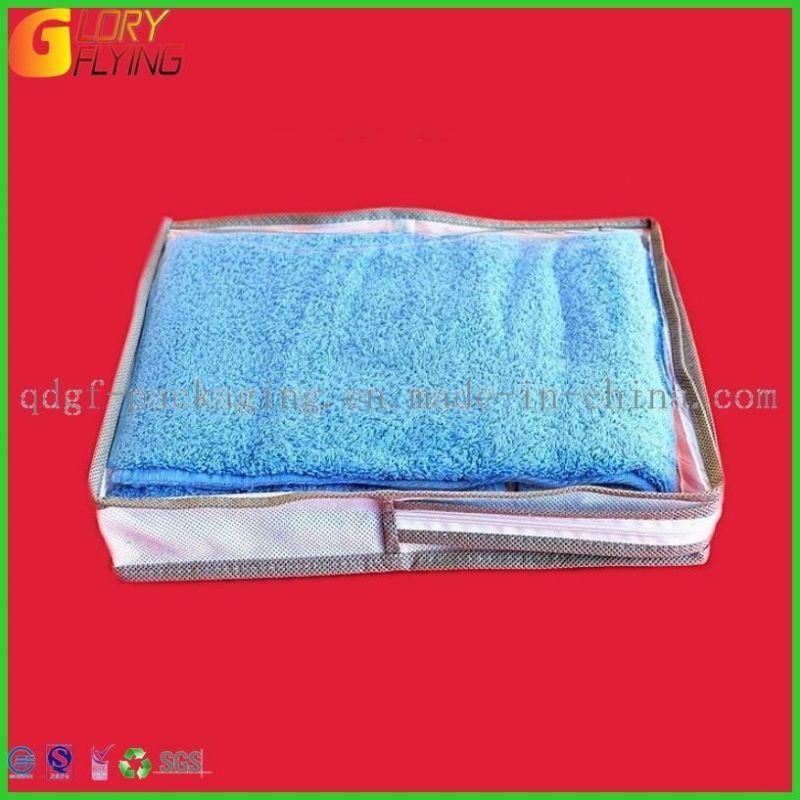 Plastic Packaging Bag PVC Fashion Bags with Nylon Zipper for Quilt Packing