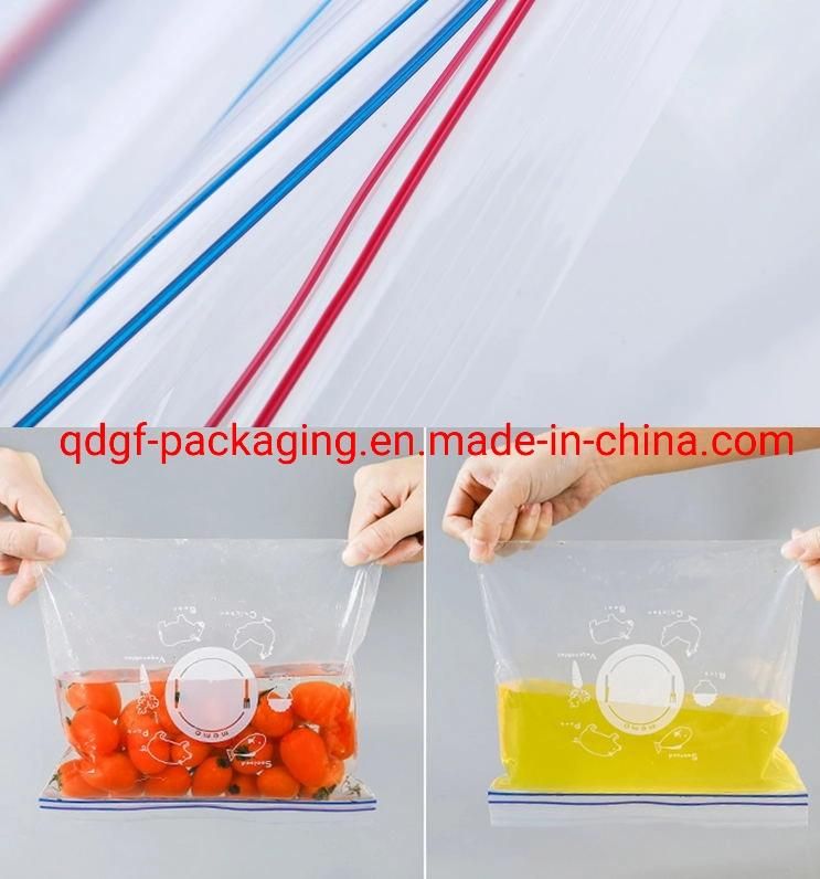 Wholesale BPA Free Custom Printed Waterproof Leakproof Food Storage Reclosable Ziplock Slider Zipper Bag