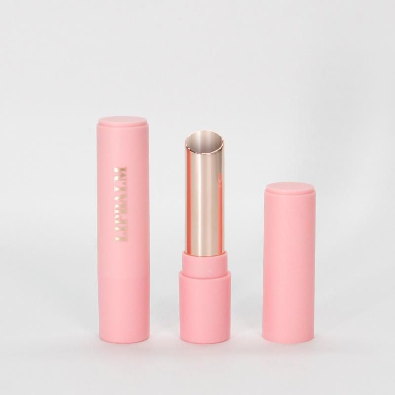 Luxury Metal Gloss Lip Balm Container Custom Plastic Tube