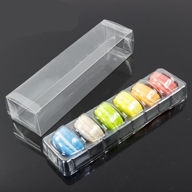 Transparent Custom Macaron Food Packaging Box with Blister tray