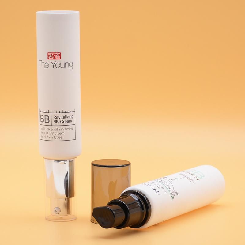 Airless Pump Packaging Tube Cosmetic Plastic Clear Plastic PE Tube