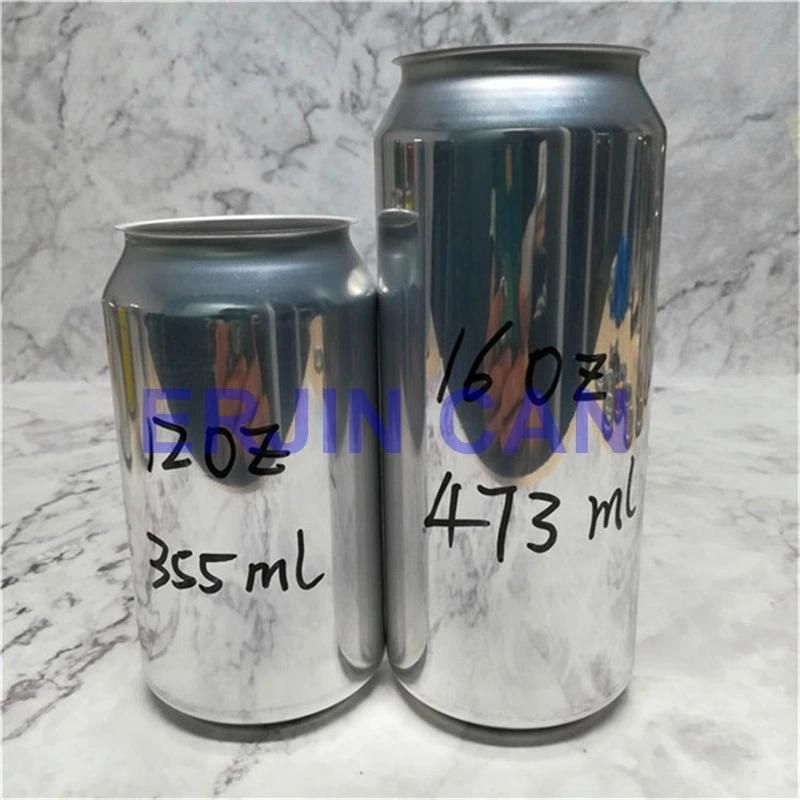 Sleek 355ml Aluminum Empty Cans Without Printing