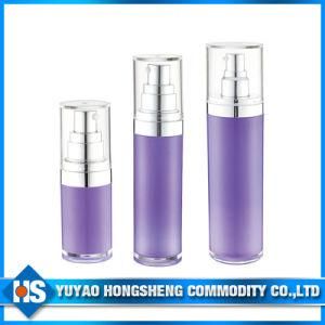 Round Plastic Airless Bottle with Pump for Perfume