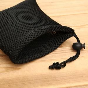 Promotional Cheap Small Black Sandwich Mesh Drawstring Packaging Bag, Gift Packing Pouch