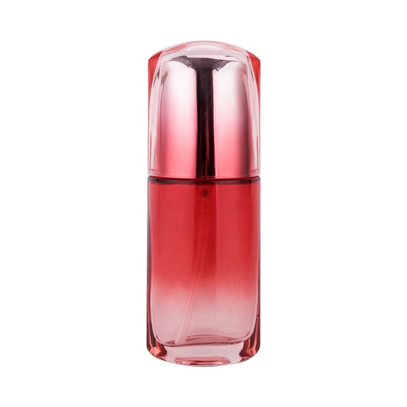 40ml 100ml Red Cosmetic Packaging Glass Cream Bottle