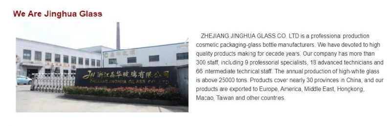 50ml Silk Printing Cosmetic Packaging Clear Perfume Bottles Jdc051