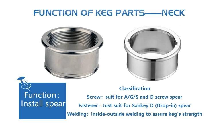 Ss Keg Wholesale Party Euro Type with Spear AISI 304 Brewing Beer Draft Barrel Euro Stainless Steel Kegs