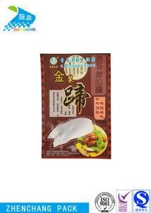 Biodegradable Plastic and Kraft Paper Packaging Bag for Pig Feet Meat Pouch with Three Side Seal