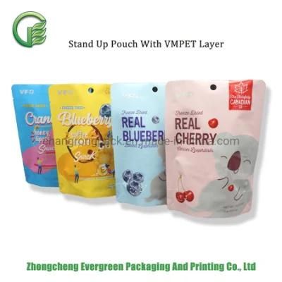 100g 200g Snack Organic Food Packaging Bags Dried Fruits Resealable Ziplock Stand up Foil Doypack Pouches