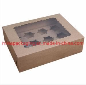 Customized Cardboard Gift Box Food Packaging Box Cookie Kraft Box with Window