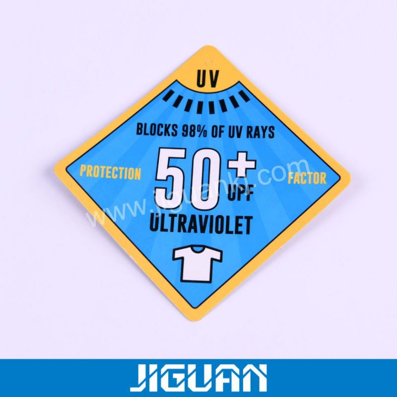 Low MOQ Simple Plastic Square Hangtag Label for Jeans