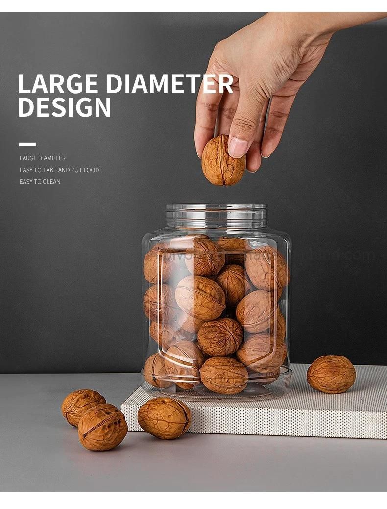 1200ml 40oz Clear Large Empty Food Plastic Container Jar