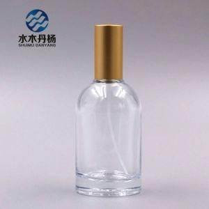 100ml Round Transparent Perfume Bottle Custom Glass Bottle for Cosmetic