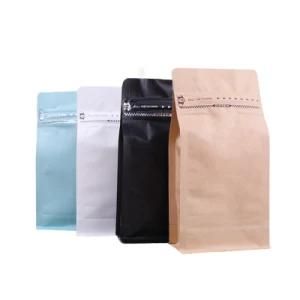 Custom Zipper Seal Foil Tea Eight Sides Coffee Bags