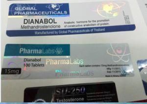 Cheap Custom Holographic Anti-Fake 10ml Hologram Vial Label for Pharmaceutical