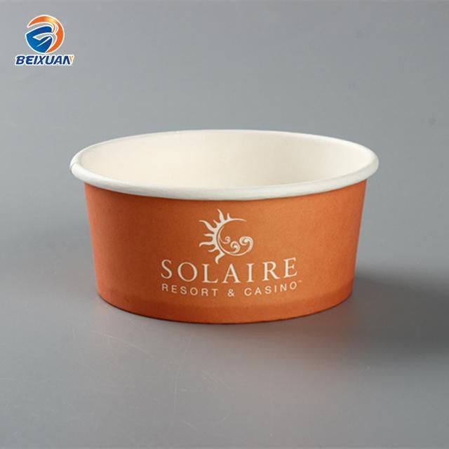 Disposable Custom Made White Paper Salad Bowl