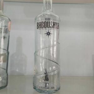 500ml 700ml 1L High Quality Flint Vodka Cork Customize Glass Bottles Wholesale for Liquor