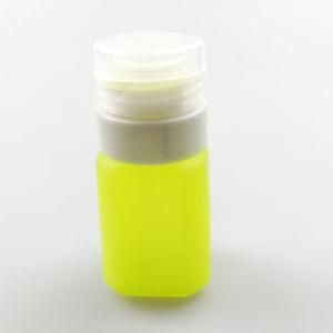 Medium Cuboid-Shaped Refillable FDA/LFGB Food Grade Silicone Travel Toiletry Bottles, Yellow