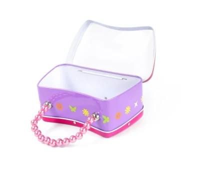 Wholesale High Quality Butterfly Tin Lunch Box Perfect for Children &prime;s Day Gift