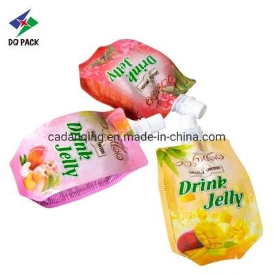 Dq Pack Hot Sale Side Gusset Bag with Spout for Fruit Drink