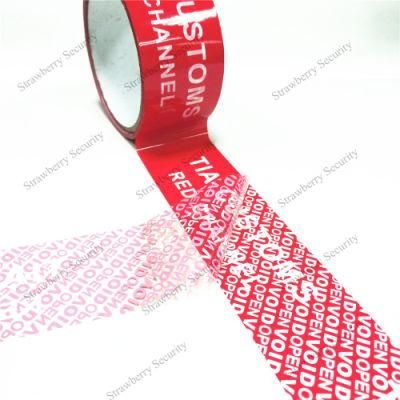 Customized Logo Anti Theft Security Seal Tape Warranty Void If Removed