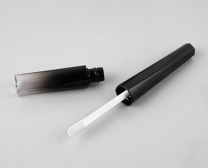 3ml Cosmetic Gradient Black Basic Empty Lipgloss Wand Tubes Plastic Luxury Lip Gloss Bottle
