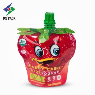 Dq Pack Cosmetic Packaging Bags Special Shaped Stand up Pouch with Spout