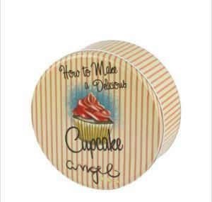 Cute Style Blue Biscuit Tin Box Cookie Tin Cans
