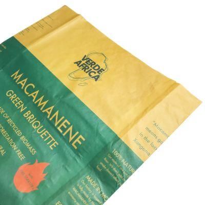 Hot Sale Good Quality 5kg, 8kg, 10kg 3 Layers Brown White Kraft Paper Charcoal Packaging Bags Factory Price