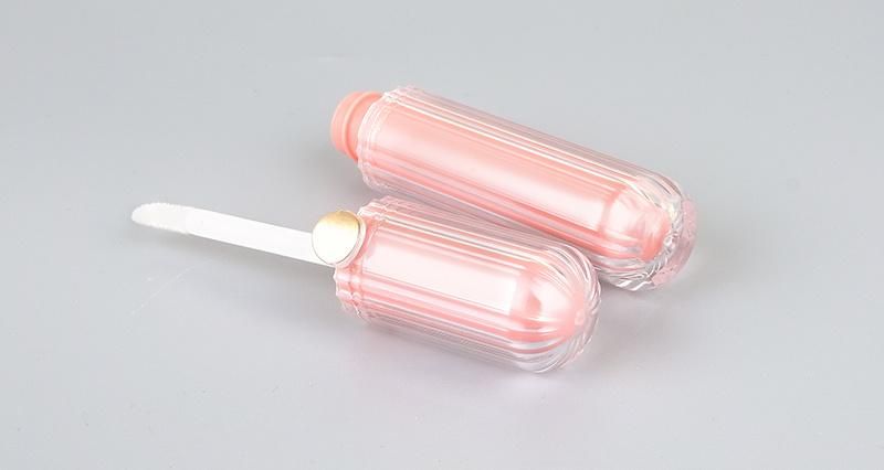 Luxury 4ml Pink Frost Cosmetic Liptint Lipgloss Tubes Custom Lip Gloss Packaging Container
