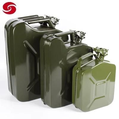 High Quality Aluminum Army Military Gasoline Fuel Tank Petrol Jerrycan 20 Liter 5 Gallon Gal Oil Water Jerry Can