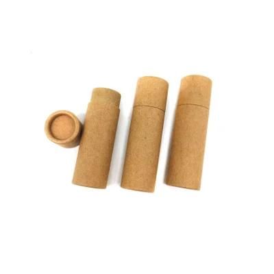 100% Biodegradable Packaging Cardboard Deodorant Stick Containers Lip Balm Paper Tube