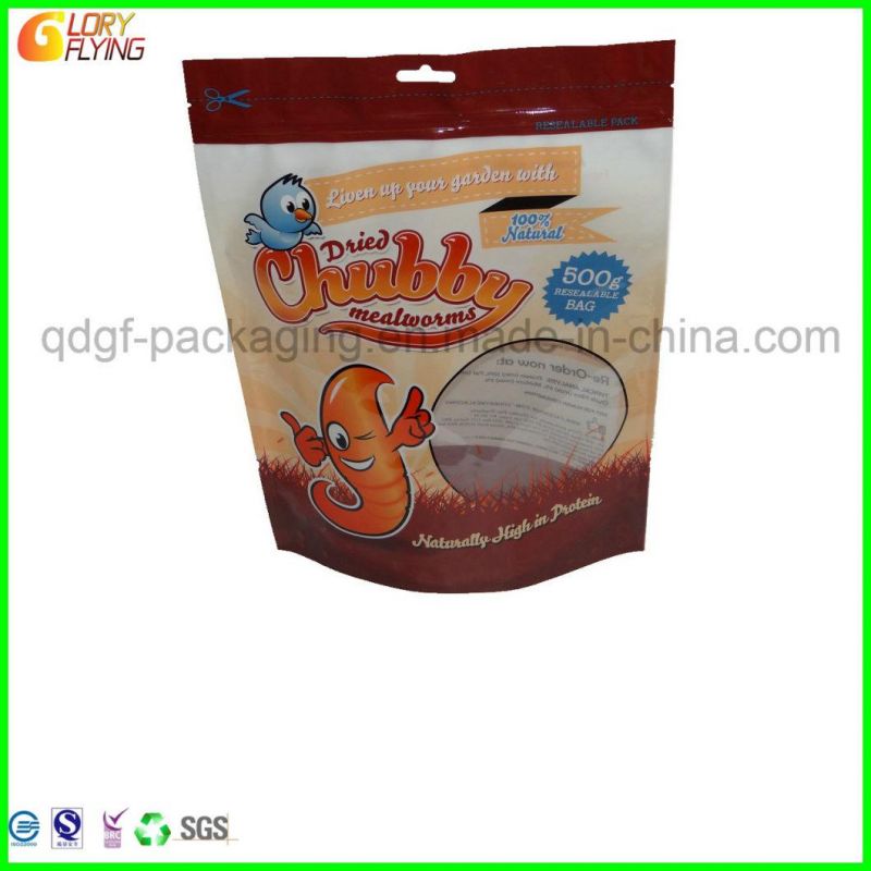 Stand up Zipper Bag for Packing Dried Mealworms/ Plastic Packaging Bag