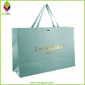 Customized Gold Logo Art Paper Shopping Gift Bag