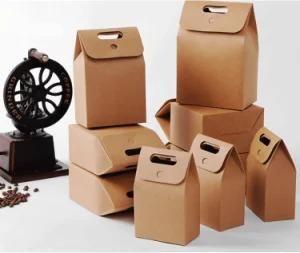 Custom Box Packaging Gift Kraft Paper Folding Roof Box