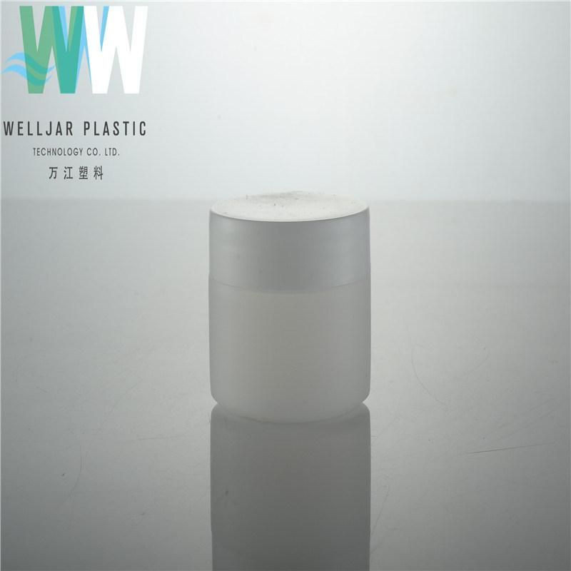 Plastic Round 50g PE Cosmetic Jars with Cap