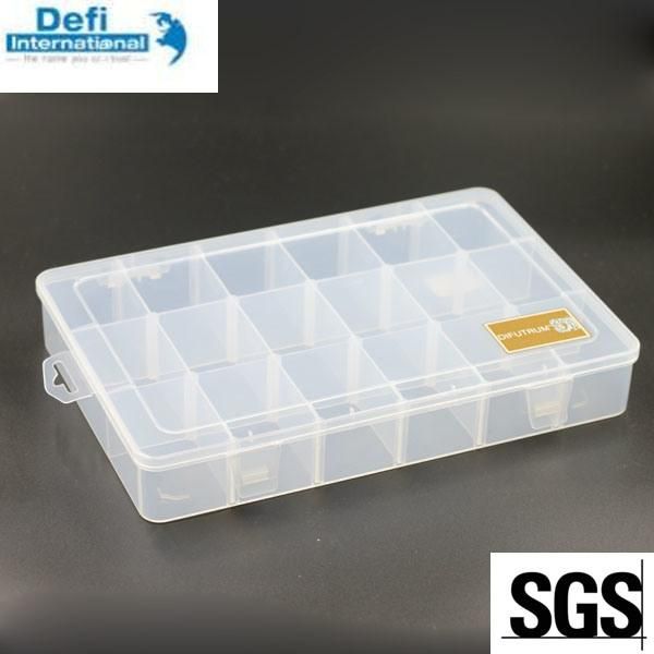 Adjustable Plastic 18 Compartment Organizer Box